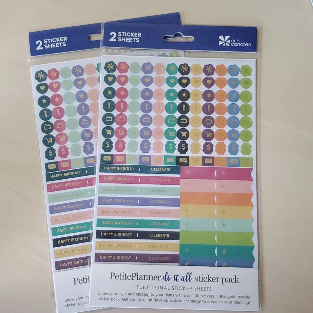 Office Accessories Planner Stickers and Paper Clips by Erin Condren NEW - Picture 3 of 7